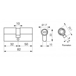 Κύλινδρος υπερασφαλείας FEDERAL S - 30 x 50 - 5 κλειδιά THIRARD THIRARD - 1 2