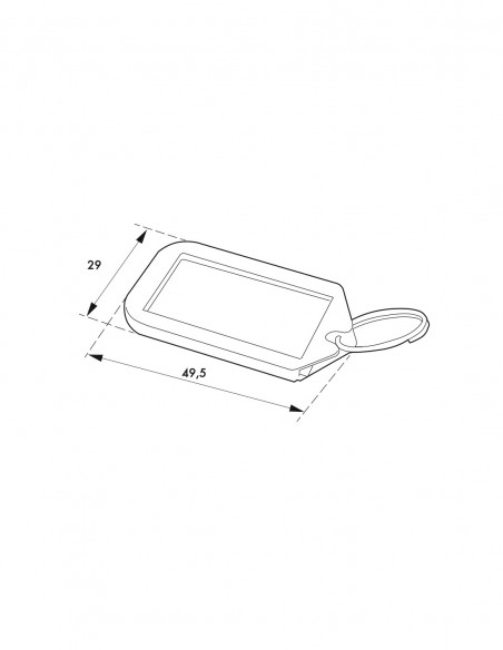 Μπρελόκ με ετικέτα 50x29 χιλ. 5 τεμάχια μπλε THIRARD THIRARD - 2