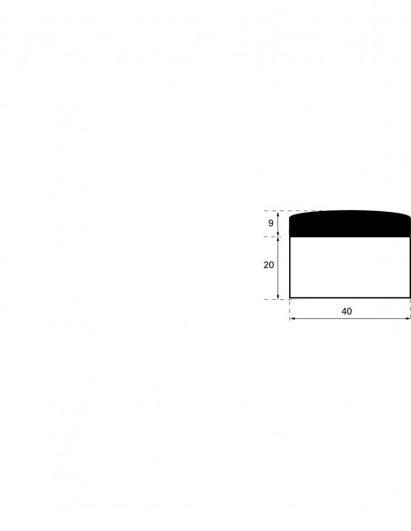 Στοπ πόρτας Φ40 x 29 χιλ. άσπρο THIRARD THIRARD - 3