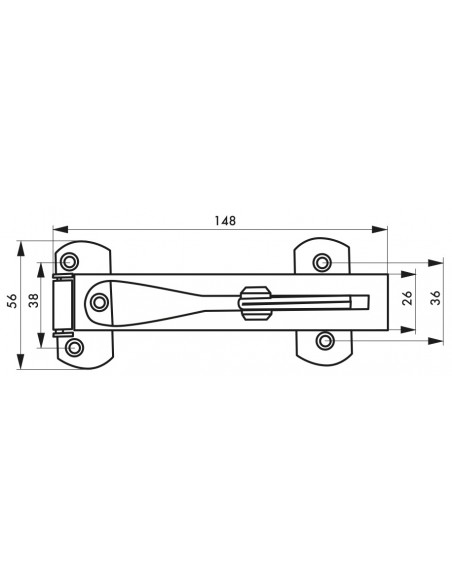 Μάνδαλο πόρτας inox THIRARD THIRARD - 3