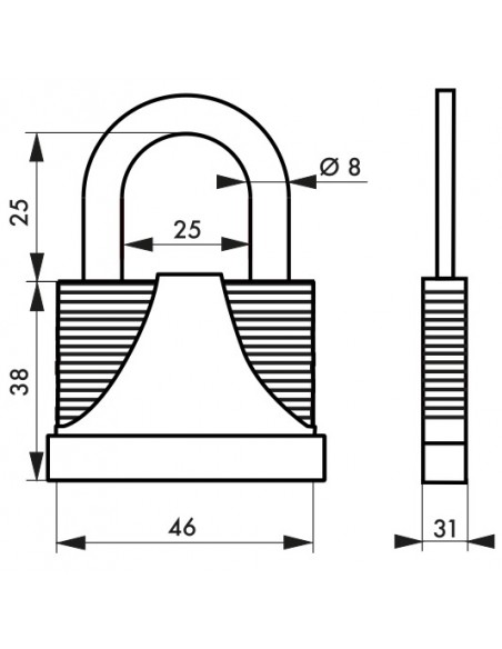 Λουκέτο μεταβλητού συνδυασμού TANK 4 ψηφίων THIRARD THIRARD - 8