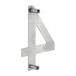 Ταμπελάκι αριθμός 4 100 χιλ. inox βιδωτό THIRARD THIRARD - 1 2