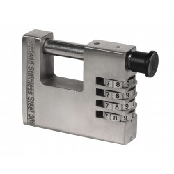 Λουκέτο τάκου inox LAND 80 χιλ. με συνδυασμό 4 ψηφίων THIRARD THIRARD - 1