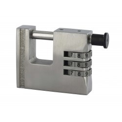 Λουκέτο τάκου inox LAND 66 χιλ. με συνδυασμό 3 ψηφίων THIRARD THIRARD - 1