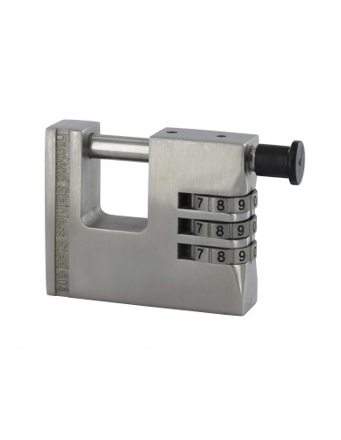 Λουκέτο τάκου inox LAND 66 χιλ. με συνδυασμό 3 ψηφίων THIRARD THIRARD - 1
