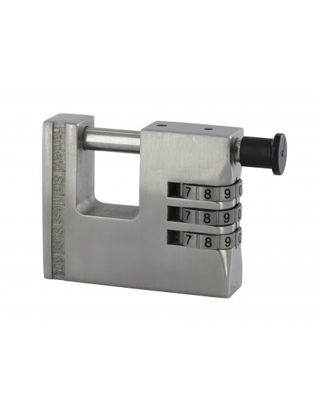 Λουκέτο τάκου inox LAND 66 χιλ. με συνδυασμό 3 ψηφίων THIRARD THIRARD - 1