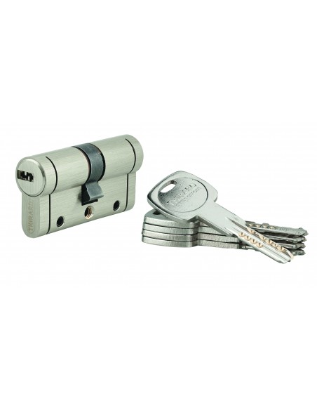 Κύλινδρος ασφαλείας TRAFIC 12 νίκελ - 30 x 30 - 5 κλειδιά THIRARD THIRARD - 1