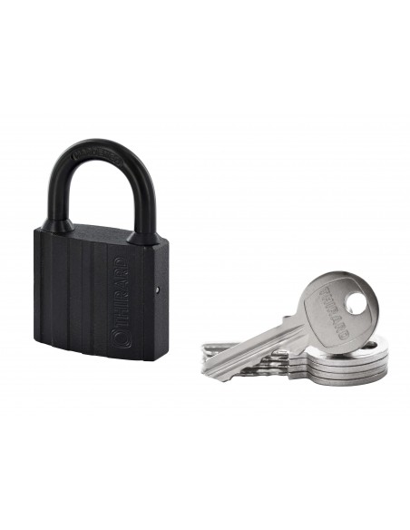 Λουκέτο BLACK-LOCK 50 χιλ. μαύρο με 5 κλειδιά THIRARD THIRARD - 1