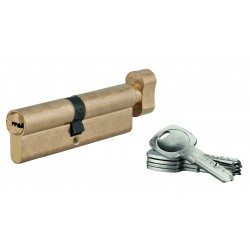 Κύλινδρος TIGER 6 με πόμολο 50 x 45 χρυσός - 5 κλειδιά SP SP - 1