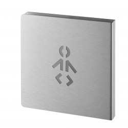 Πινακίδα σήμανσης αλλακτήριο μωρών 120x120 mm ανοξείδωτη με αυτοκόλλητο THIRARD THIRARD - 1