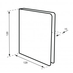 Πινακίδα σήμανσης χώρου αποσκευών 120x120 mm ανοξείδωτη με αυτοκόλλητο THIRARD THIRARD - 1 2