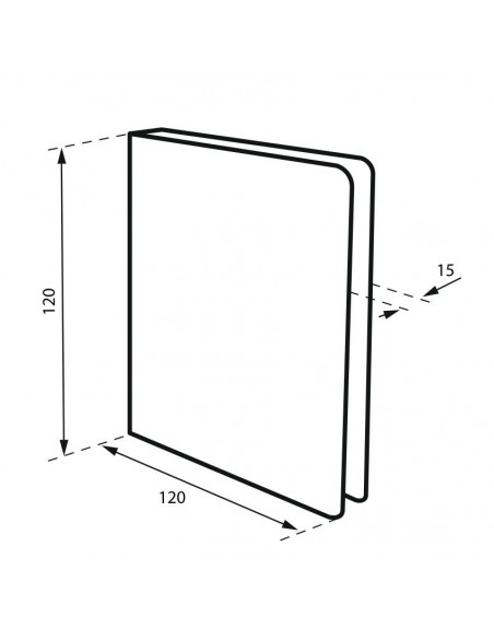 Πινακίδα σήμανσης εξόδου κινδύνου 120x120 mm ανοξείδωτη με αυτοκόλλητο THIRARD THIRARD - 2