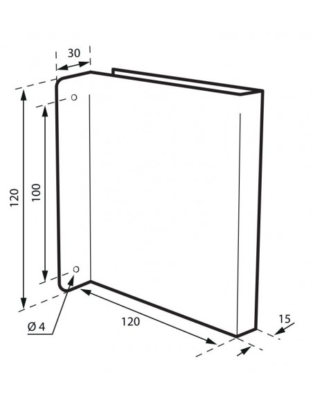 Πινακίδα σήμανσης WC ανδρών & ΑμεΑ 120x120 mm ανοξείδωτη βιδωτή κάθετη THIRARD THIRARD - 2