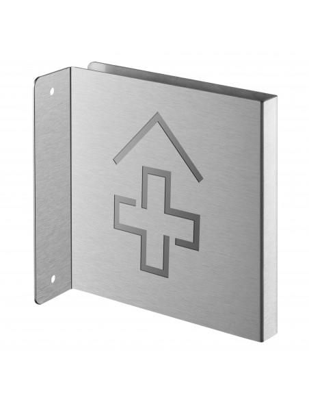 Πινακίδα σήμανσης ιατρείου 120x120 mm ανοξείδωτη κάθετη κολλητή THIRARD THIRARD - 1
