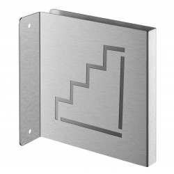 Πινακίδα σήμανσης κλιμακοστασίου 120x120 mm ανοξείδωτη βιδωτή κάθετη THIRARD THIRARD - 1