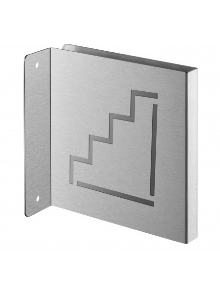 Πινακίδα σήμανσης κλιμακοστασίου 120x120 mm ανοξείδωτη βιδωτή κάθετη THIRARD THIRARD - 1