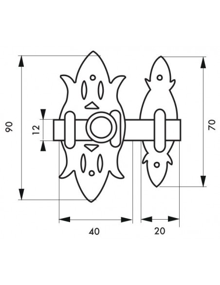 Σύρτης αντικέ μαύρος 40x90 THIRARD THIRARD - 2