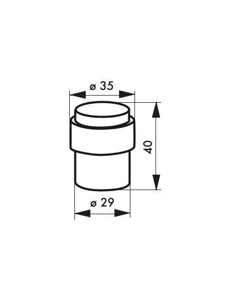 Στοπ πόρτας inox Φ29 χιλ. THIRARD THIRARD - 2