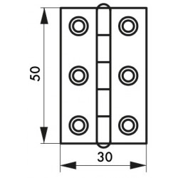 Μεντεσές ατσάλινος 50X30 THIRARD THIRARD - 1 2