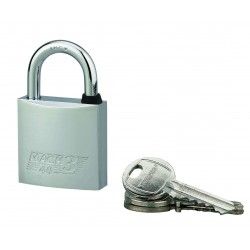 Λουκέτο MACH3 χρωμέ 40 χιλ. λαιμός inox - 3 κλειδιά THIRARD THIRARD - 1
