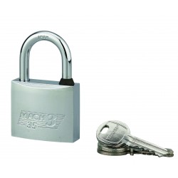 Λουκέτο MACH3 χρωμέ 35 χιλ. λαιμός inox - 3 κλειδιά THIRARD THIRARD - 1