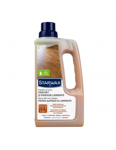 Υγρό φροντίδας και λάμψης δαπέδων παρκέ & laminate 1L STARWAX STARWAX - 1