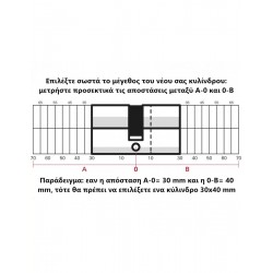 Κύλινδρος υπερασφαλείας VARIO DX με πομολάκι 31 x 31 - 5 κλειδιά THIRARD THIRARD - 1 2