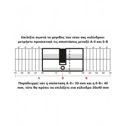 Κύλινδρος υπερασφαλείας VARIO DX με πομολάκι 31 x 41 - 5 κλειδιά THIRARD THIRARD - 1 2