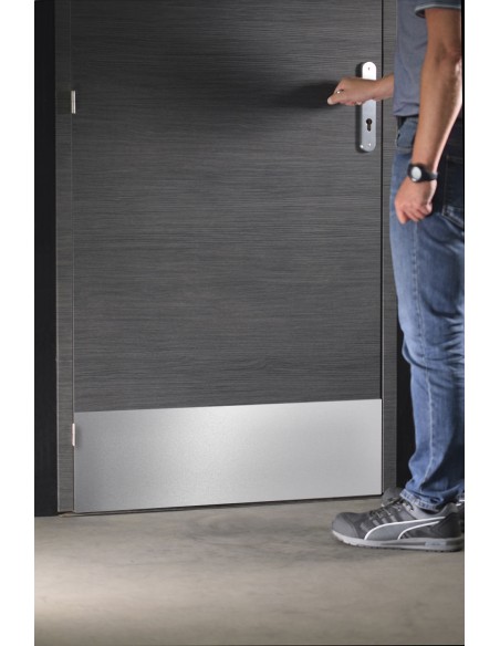 Προστατευτική πλάκα πόρτας αυτοκόλλητη inox 730x150 mm THIRARD THIRARD - 3