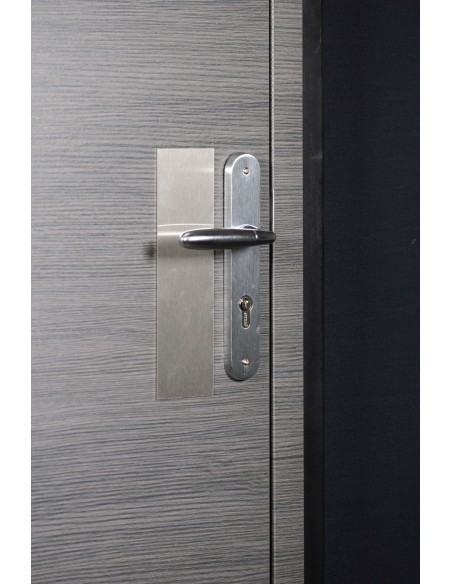 Πλάκα ώθησης πόρτας αυτοκόλλητη inox 250x70 mm THIRARD THIRARD - 3