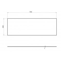 Προστατευτική πλάκα πόρτας αυτοκόλλητη inox 930x250 mm THIRARD THIRARD - 1 2