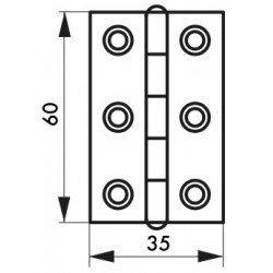 Μεντεσές ατσάλινος 60X35 THIRARD THIRARD - 1 2