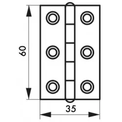 Μεντεσές ατσάλινος 60X35 THIRARD THIRARD - 1 2