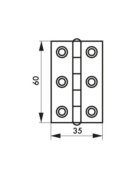 Μεντεσές ατσάλινος 60X35 THIRARD THIRARD - 2