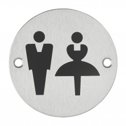 Ταμπελάκι Φ76 inox βιδωτό - WC THIRARD THIRARD - 1
