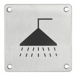 Ταμπελάκι 100 x 100 χιλ. inox βιδωτό - μπάνιο THIRARD THIRARD - 1