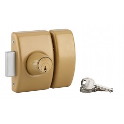 Πρόσθετη ασφάλεια με κύλινδρο 40 χιλ DESIGN μπρωνζέ - 3 κλειδιά THIRARD THIRARD - 1