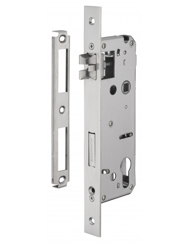 Κλειδαριά χωνευτή 45 x 85 τετράγωνη πλάκα inox THIRARD THIRARD - 1