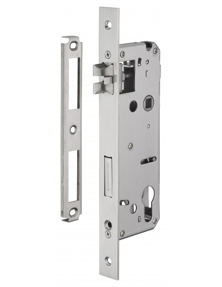 Κλειδαριά χωνευτή 45 x 85 τετράγωνη πλάκα inox THIRARD THIRARD - 1