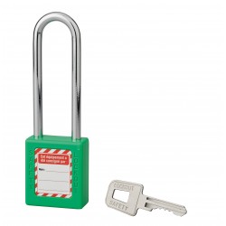Λουκέτο πλαστικό lockout 40 χιλ. πράσινο με ατσάλινο λαιμό ύψους 76 χιλ. 1 κλειδί THIRARD THIRARD - 1 2