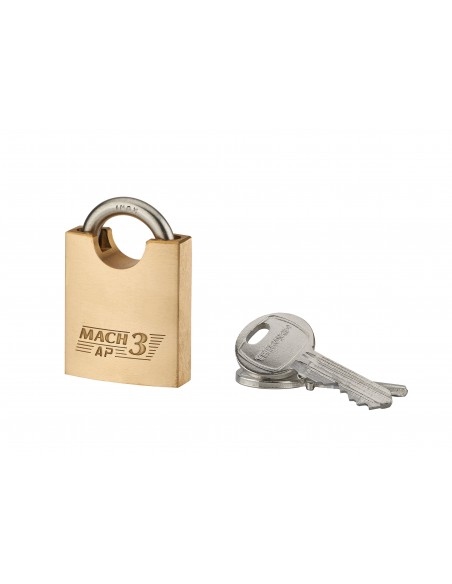 Λουκέτο MACH3 40 χιλ. με προστατευμένο λαιμο inox Φ6 - 2 κλειδιά THIRARD THIRARD - 1