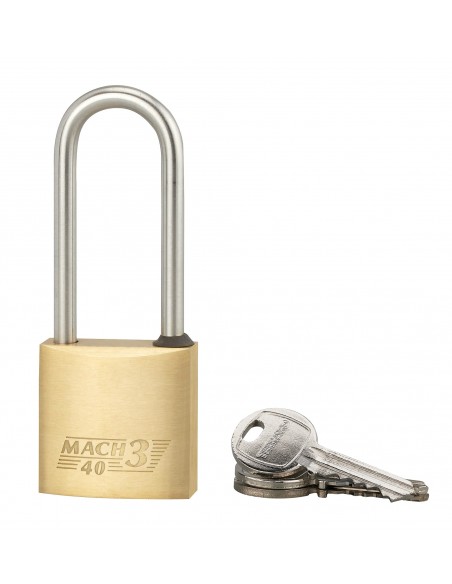 Λουκέτο MACH3 40 χιλ. λαιμός inox 60 χιλ. - 3 κλειδιά THIRARD THIRARD - 1