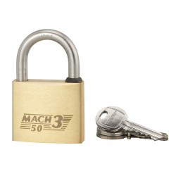 Λουκέτο MACH3 50 χιλ. λαιμός inox - 2 κλειδιά THIRARD THIRARD - 1