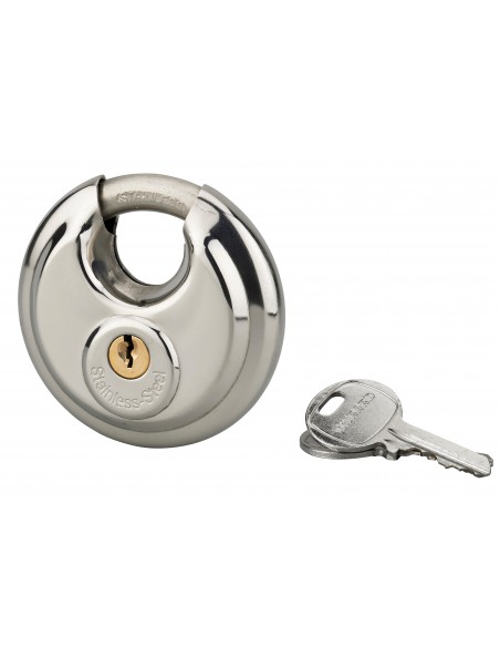 Λουκέτο στρογγυλό ASTRA 70 χιλ. λαιμός inox - 2 κλειδιά THIRARD THIRARD - 1
