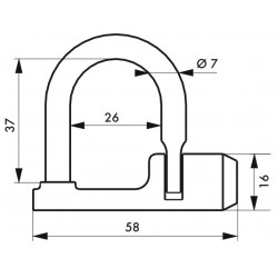 Λουκέτο VINTAGE 329C βιδωτό THIRARD THIRARD - 1 2