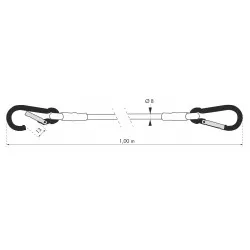 Χταπόδι Φ8mm x 80cm με γάντζο THIRARD THIRARD - 1 2
