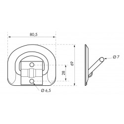 Σετ 2 υποδοχές πρόσδεσης Φ7mm THIRARD THIRARD - 1 2
