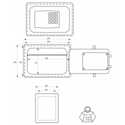 Χρηματοκιβώτιο με συνδυασμό 400X350X280 THIRARD THIRARD - 1 2