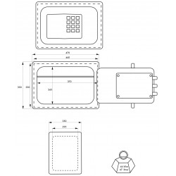 Χρηματοκιβώτιο με συνδυασμό 470X350X350 THIRARD THIRARD - 1 2