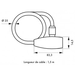 Αλυσίδα μηχανής Φ25 χιλ. x 1,5 μ. - 2 κλειδιά THIRARD THIRARD - 1 2